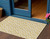 3' X 5' Gold And Ivory Geometric Washable Indoor Outdoor Area Rug