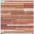 3' X 5' Coral Peach And Taupe Striped Washable Indoor Outdoor Area Rug
