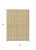 3' X 5' Wheat Gold And Gray Striped Washable Indoor Outdoor Area Rug