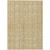 3' X 5' Wheat Gold And Gray Striped Washable Indoor Outdoor Area Rug