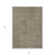 3' X 5' Brown And Beige Geometric Washable Indoor Outdoor Area Rug Transitional Style - Brown, Beige Color