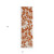2' X 8' Rust and Ivory Floral Washable Non Skid Indoor Outdoor Runner Rug