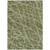 5' X 8' Green Abstract Washable Non Skid Indoor Outdoor Area Rug Transitional Style - Green Color