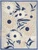 7' X 10' Blue And Grey Floral Stain Resistant Non Skid Area Rug - Blue