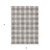3' X 5' Taupe And Gray Plaid Washable Indoor Outdoor Area Rug