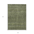 5' X 8' Olive Green And Ivory Geometric Washable Indoor Outdoor Area Rug