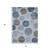 3' X 5' Blue And Gray Geometric Washable Indoor Outdoor Area Rug - Blue, Gray