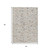 3' X 5' Linen And Gray Geometric Washable Indoor Outdoor Area Rug