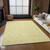 5' X 8' Yellow And Ivory Geometric Washable Indoor Outdoor Area Rug - 606114936992