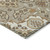 3' X 5' Taupe Copper And Beige Medallion Washable Indoor Outdoor Area Rug
