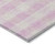 5' X 8' Pink And Gray Plaid Washable Indoor Outdoor Area Rug - Pink, Gray