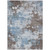 5' X 8' Brown And Sky Blue Abstract Washable Indoor Outdoor Area Rug