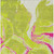 5' X 8' Lime Green Neon Pink And Ivory Abstract Washable Indoor Outdoor Area Rug