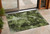 3' X 5' Green Floral Washable Non Skid Indoor Outdoor Area Rug