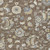 3' X 5' Chocolate Beige And Blue Floral Washable Indoor Outdoor Area Rug