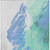 3' X 5' Pale Aqua Mint Green And Ivory Abstract Washable Indoor Outdoor Area Rug