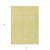 3' X 5' Yellow And Ivory Abstract Washable Indoor Outdoor Area Rug