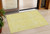 3' X 5' Yellow And Ivory Abstract Washable Indoor Outdoor Area Rug