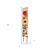 42" Off White Red Orange And Yellow Solid Wood Floral Bouquet Garden Stake
