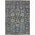 3' X 5' Navy Blue Beige And Taupe Oriental Washable Indoor Outdoor Area Rug