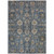 3' X 5' Navy Blue Beige And Taupe Oriental Washable Indoor Outdoor Area Rug