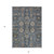 3' X 5' Navy Blue Beige And Taupe Oriental Washable Indoor Outdoor Area Rug