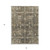 5' X 8' Coffee And Beige Oriental Washable Indoor Outdoor Area Rug