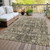 5' X 8' Coffee And Beige Oriental Washable Indoor Outdoor Area Rug