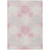 5' X 8' Pink Gray And Ivory Geometric Washable Indoor Outdoor Area Rug