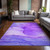 5' X 8' Purple Abstract Washable Non Skid Indoor Outdoor Area Rug Transitional Style - Purple Color