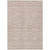 3' X 5' Salmon Copper And Beige Striped Washable Indoor Outdoor Area Rug