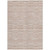 3' X 5' Salmon Copper And Beige Striped Washable Indoor Outdoor Area Rug