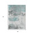 5' X 8' Teal Blue And Gray Abstract Washable Indoor Outdoor Area Rug - Teal Blue, Gray