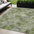5' X 8' Green And Ivory Abstract Washable Indoor Outdoor Area Rug - Green, Ivory