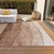 3' X 5' Brown Beige And Chocolate Ombre Washable Indoor Outdoor Area Rug