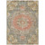 3' X 5' Brown Floral Medallion Washable Indoor Outdoor Area Rug