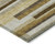 3' X 5' Khaki Taupe And Gold Striped Washable Indoor Outdoor Area Rug - 608219047092