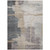 5' X 8' Gray Charcoal And Beige Abstract Washable Indoor Outdoor Area Rug