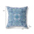 18" X 18" Muted White Blown Seam Floral Indoor Outdoor Throw Pillow