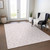 5' X 8' Pink And Ivory Geometric Washable Indoor Outdoor Area Rug Transitional Style - Pink, Ivory Color