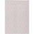 5' X 8' Pink And Ivory Geometric Washable Indoor Outdoor Area Rug Transitional Style - Pink, Ivory Color