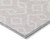 5' X 8' Pink And Ivory Geometric Washable Indoor Outdoor Area Rug Transitional Style - Pink, Ivory Color