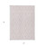 5' X 8' Pink And Ivory Geometric Washable Indoor Outdoor Area Rug Transitional Style - Pink, Ivory Color