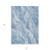3' X 5' Denim Blue And Sky Blue Abstract Washable Indoor Outdoor Area Rug Transitional Style - Denim Blue, Sky Blue Color