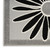 6' Black And White Floral Indoor Outdoor Runner Rug