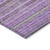 5' X 8' Purple Eggplant And Lilac Striped Washable Indoor Outdoor Area Rug