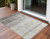 2' X 3' Taupe Ombre Washable Non Skid Indoor Outdoor Area Rug