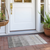 2' X 3' Taupe Ombre Washable Non Skid Indoor Outdoor Area Rug