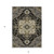 5' X 8' Black Gray And Ivory Oriental Washable Indoor Outdoor Area Rug - Black, Gray, Ivory