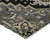 5' X 8' Black Gray And Ivory Oriental Washable Indoor Outdoor Area Rug - 880016573190